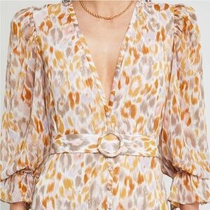 Few Moda Flowy Belted Maxi Dress XS